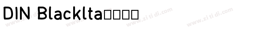 DIN Blacklta字体转换